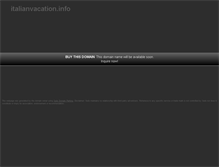 Tablet Screenshot of italianvacation.info